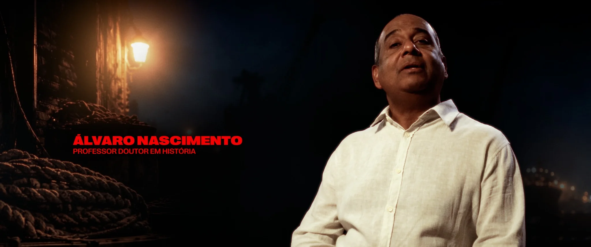 Frame identificado de Álvaro Nascimento no documentário