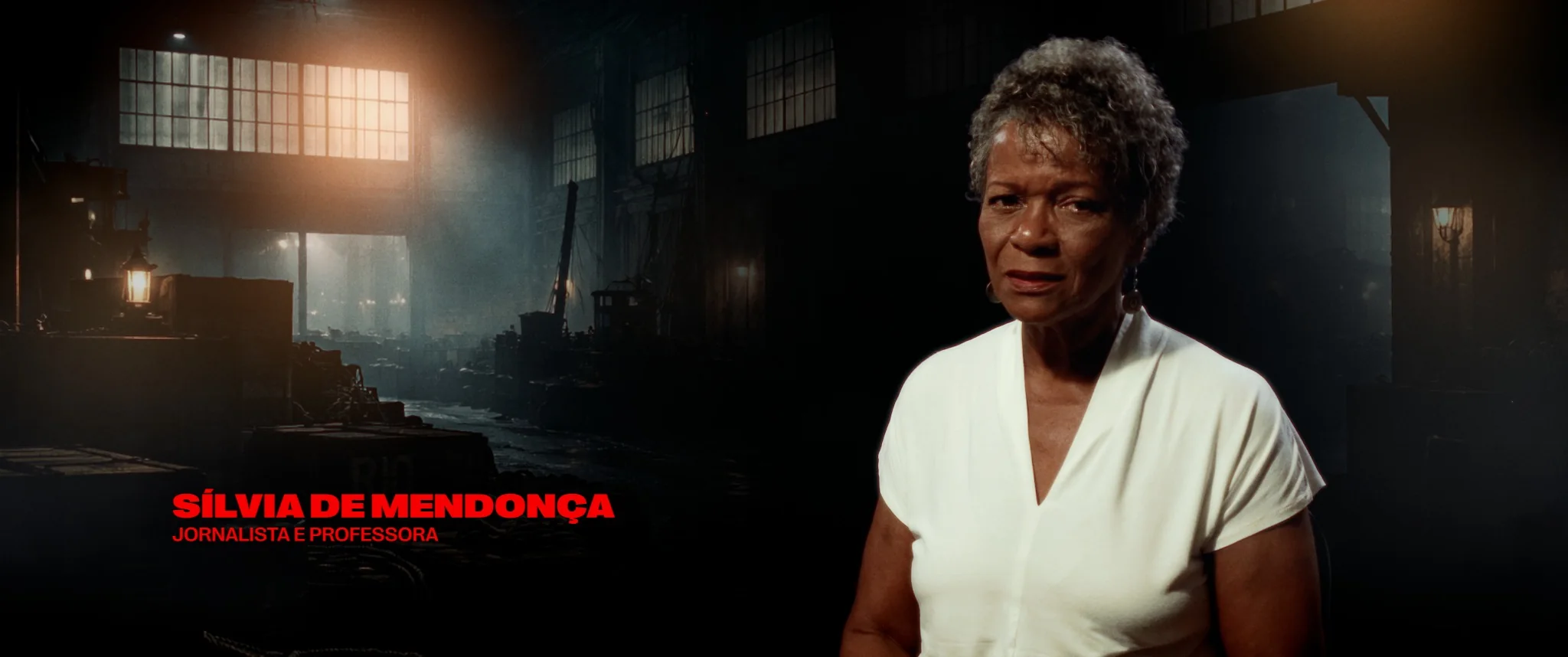 Frame identificado de Sílvia de Mendonça no documentário
